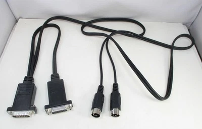 5 Pin DIN MIDI to DB15 Joystick Sound Card Port 4 ft Interconnect Cable - Image 1 of 4