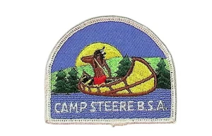 Camp Camp Steere Mecklenburg County Council NC WHT Bdr [MO2282] - Picture 1 of 2
