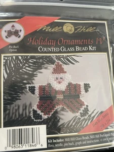 Mill Hill Holiday Ornaments IV Counted Glass Bead Kit H46 STAR SANTA Christmas - Picture 1 of 2