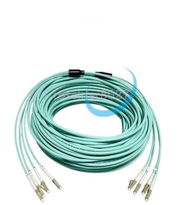 LC-LC MM 4 Strand Armored 10G OM3 40m Fiber Cable Fiber Optic Jumper Patch Cord - Afbeelding 1 van 1