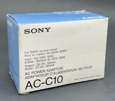De colección Genuino OEM Sony Adaptador de Corriente de CA Copiadora de Bolsillo AC-C10 HCP-C10 NUEVO NOS Foto 1 de 4