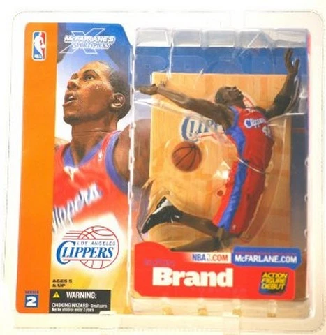 Elton Brand NBA Los Angeles Clippers Mcfarlane Series 2 Action Figure NIB LA Cover