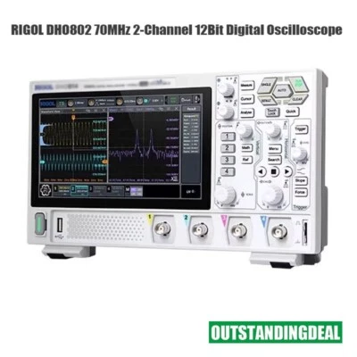 RIGOL DHO802 70MHz Digital Oscilloscope 7" Touch Screen with 2PCS 150MHz Probes - Image 1 of 4