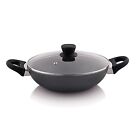 The Chef story Everyday Series Non Stick Kadai with Glass lid 22 cm 2.8mm