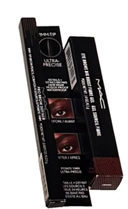 MAC Pro Brow Set DEFINER 1MM PENCIL Aubergine and Big Boost Fibre Gel HICKORY - Picture 1 of 1