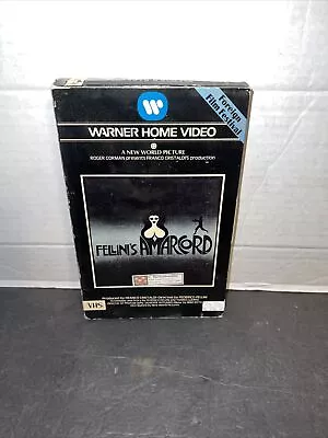 Fellini's Amarcord (VHS, 1981, Warner Big Box) NW 4015 RARE English Version - Image 1 of 4