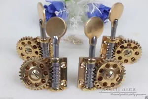 Brass Upright Bass Tuning Pegs Big Wheel Design 3/4 4/4 Size Double Bass Parts - Picture 1 of 8