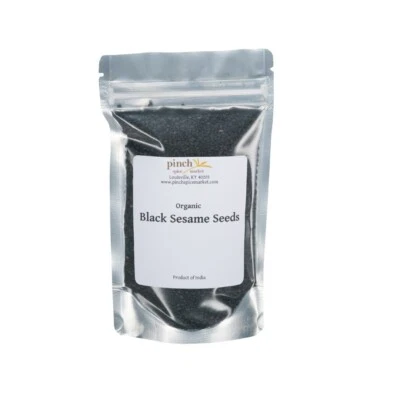 Black Sesame Seeds | Certified Organic from India | Highest Quality - Image 1 of 4
