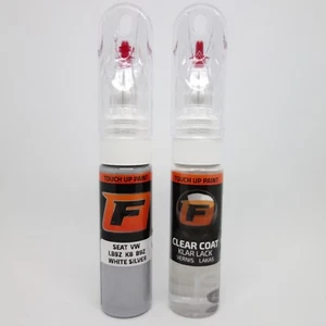 for SEAT VOLKSWAGEN VW LB9Z K8 B9Z WHITE SILVER Touch Up Paint Scratch Pen Kit - Picture 1 of 9