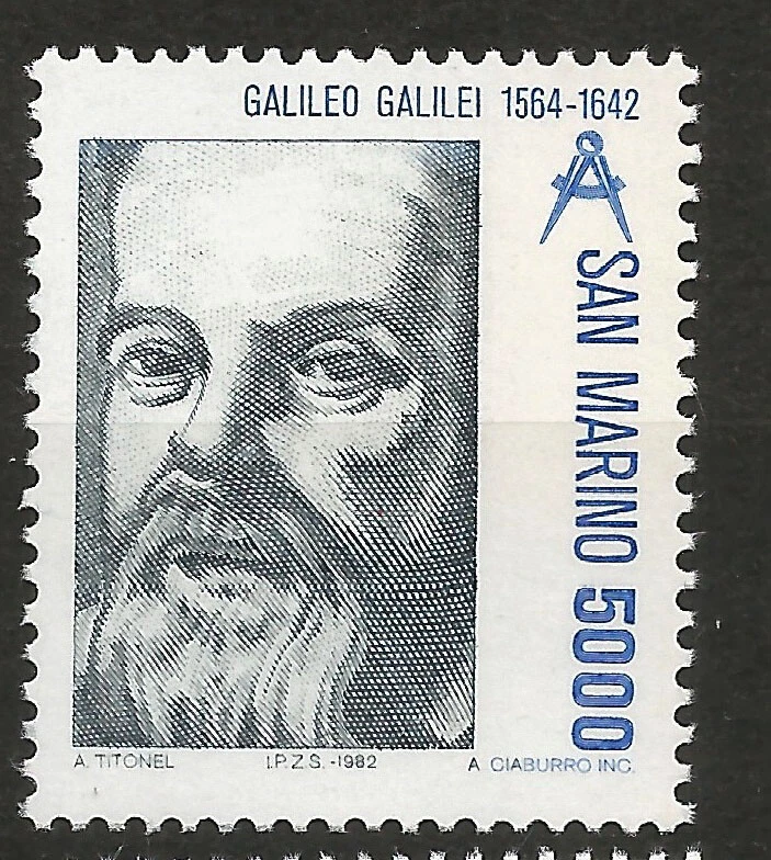 Galileo Galilei Italian Astronomer Mint Never Hinged Stamp San Marino, Italy - Image 1 of 1