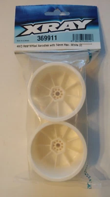 369911	XRAY 4WD Rear Wheel Aerodisk with 14mm Hex - White (2) - Image 1 of 2
