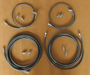1992-2000 Honda Civic EG & EK Main Front & Rear Brake Lines Set SS Braided - Picture 1 of 2