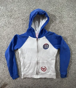Victoria’s Secret Sweater PINK Chicago Cubs hoodie Size Small Full Zip - Picture 1 of 10