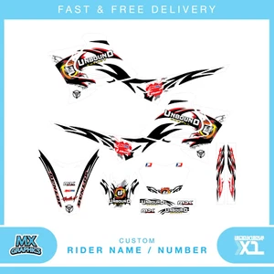 Se adapta a Yamaha XTZ 125. Gráficos de vinilo MX personalizados, kit de calcomanías adhesivas - Imagen 1 de 1