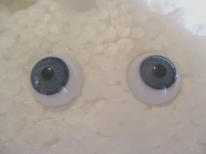16 mm Blue Round Handblown Glass Eyes 9.5  mm Iris Doll Crafts    N50 - Picture 1 of 4