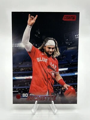 2023 Topps Stadium Club Bo Bichette Red Foil  #78 Toronto Blue Jays - Image 1 of 2
