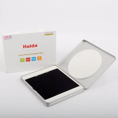 Haida 150x150mm ND 3.0 1000x 10 Stop Insert Square Neutral Density Glass Filters - Image 1 of 4