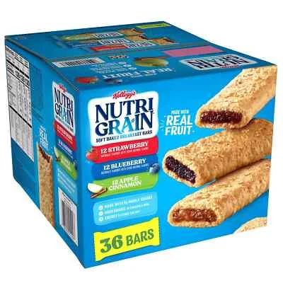 Kellogg's Nutri-Grain Bars Variety Pack (1.3 oz. bar, 36 ct.) - Image 1 of 4