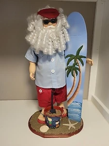 Surfer Weihnachtsmann Figur 17" hoch handbemalt - Bild 1 von 10