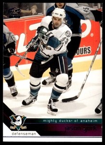 2002-03 Pacific BLUE /45 Jason York Anaheim Mighty Ducks #11