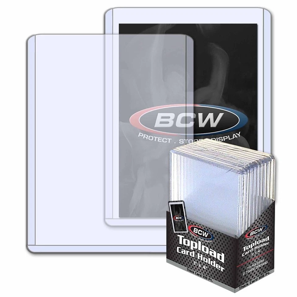 20 BCW 2.75mm 108pt Thick Memorabilia Trading Card Topload Holders protectors - Image 1 of 1