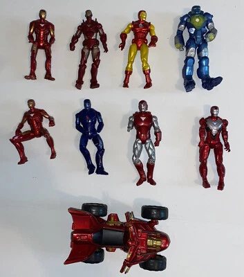 Marvel Universe Iron-Man 2 2010 traje de armadura azul de buceo profundo lote de 3,75 marca clásica Foto 1 de 4