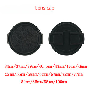 Side Pinch Camera Lens Cap 34/37/39/40.5/43/46/49/52/55/58/62/67/86/95/105mm