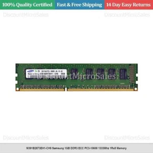 M391B2873EH1-CH9 Samsung 1GB DDR3 ECC PC3-10600 1333Mhz 1Rx8 Memory - Picture 1 of 1