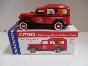 1936 Dodge Panel Delivery Bank Citgo 1995 Limited Edition #5269 6th in Series - Picture 1 of 16