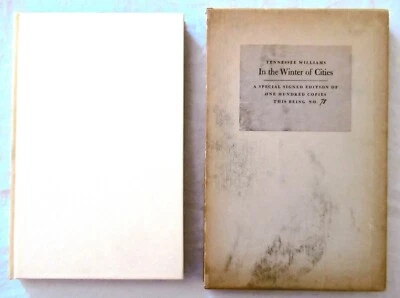 Tennessee Williams In the Winter of Cities New Directions SIGNED 1956 78 /100 - Image 1 of 4
