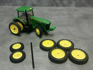 1/64 Farm Custom Scratch Tractor Neumático Kit 14.9 R50 Neumáticos Llantas Amarillas + Eje - Imagen 1 de 5