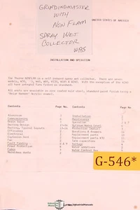 Gisholt Model S Masterline 135 Balancer Service Instal and Operation Manual 1952 - Picture 1 of 1