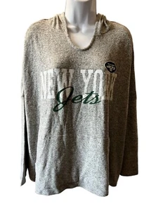 Ropa del equipo de la NFL de los New York Jets Prendas para dormir Top Sudadera con capucha Talla pequeña Súper Suave Nueva con etiquetas - Imagen 1 de 8