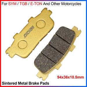 Sintered Metal Brake Pads 94x36x10.5mm For SYM / TGB / E-TON & Other Motorcycles - Picture 1 of 12