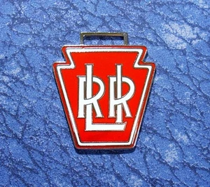 Long Island Keystone Railroad Train Logo Watch Fob - Picture 1 of 1