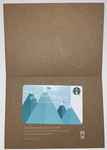 Starbucks 2014 Happy Anniversary Corporate Card Siren Core Holder 6105 Series - Picture 1 of 2