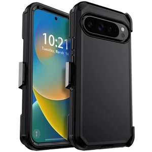 Funda rígida resistente/funda con clip para cinturón para teléfono Google Pixel 10/Pro/Pro XL - Imagen 1 de 32