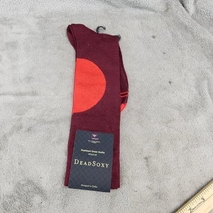 Dead Soxy Socks Mens 9-13 Red On Red Crew *NWT* - Picture 1 of 6