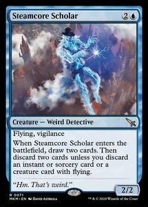 1x Steamcore Scholar - NM - Murders at Karlov Manor - SPARROW MAGIC - Picture 1 of 1