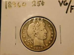 1896 O   Barber Quarter  Item # 9825 - Picture 1 of 2