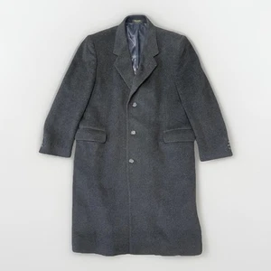 Abrigo largo para hombre SILVER CLOUD talla 44R lana negra y cachemir importado - Imagen 1 de 19