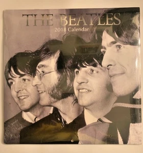 The Beatles 2018 Black & White Collectible 16-Month Factory Sealed WALL CALENDAR - Picture 1 of 5