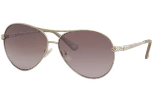 Gafas de sol Guess GU7470-S 10Z plateadas y nude de metal aviador marco 60-13-135 SD/Nuevas - Imagen 1 de 2