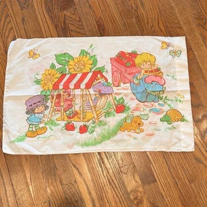 Federa cuscino vintage Fragola Shortcake 1980 American Greetings Corp - Foto 1 di 4