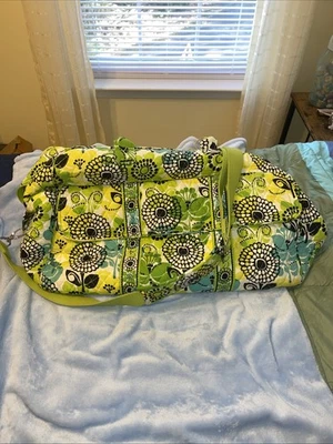 Vera Bradley лаймы вверх выходные сумка с короткими ручками выходные путешествий комплект - Изображение 1 из 4