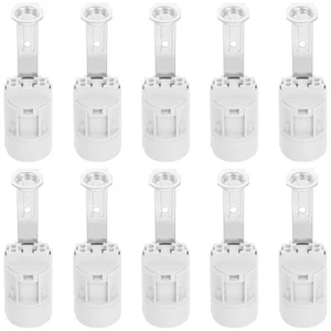 10 Pcs Screw Lamp Head Accessories Holder Bulb Socket Outlet Candelabra Light - Picture 1 of 11