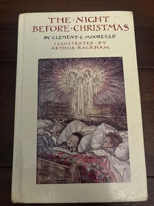 Twas the Night Before Christmas By Clement C. Moore Vintage 1976 Arthur Rackham - Picture 1 of 6