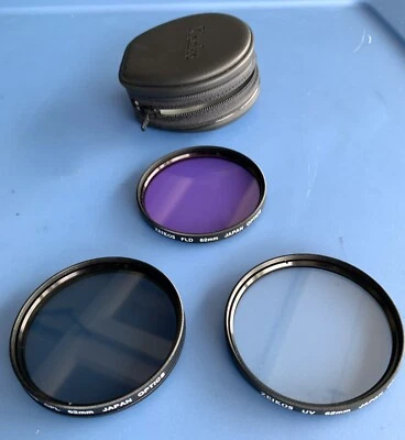 Set of 3 Zeikos 62mm Filters with Case UV Filter, CPL Filter, & FLD Filter EUC - Image 1 of 4