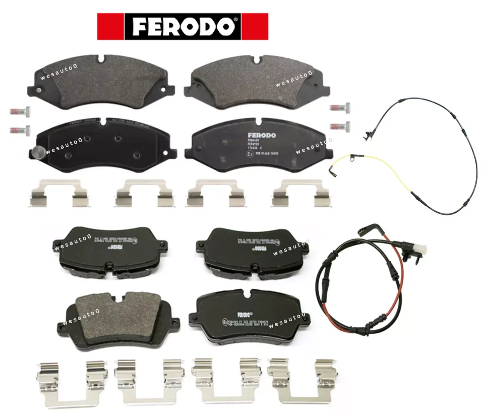 For Land Rover Discovery Front Brake Pad & Rear Brake Pad Set OEM w/ Sensor 2017 - Image 1 of 1