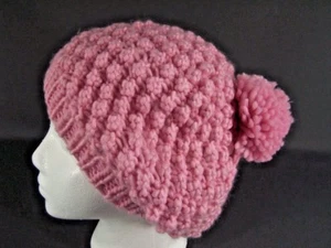 Gorra gorra gorra gorra gorra ganchillo ganchillo pom pom - Imagen 1 de 5